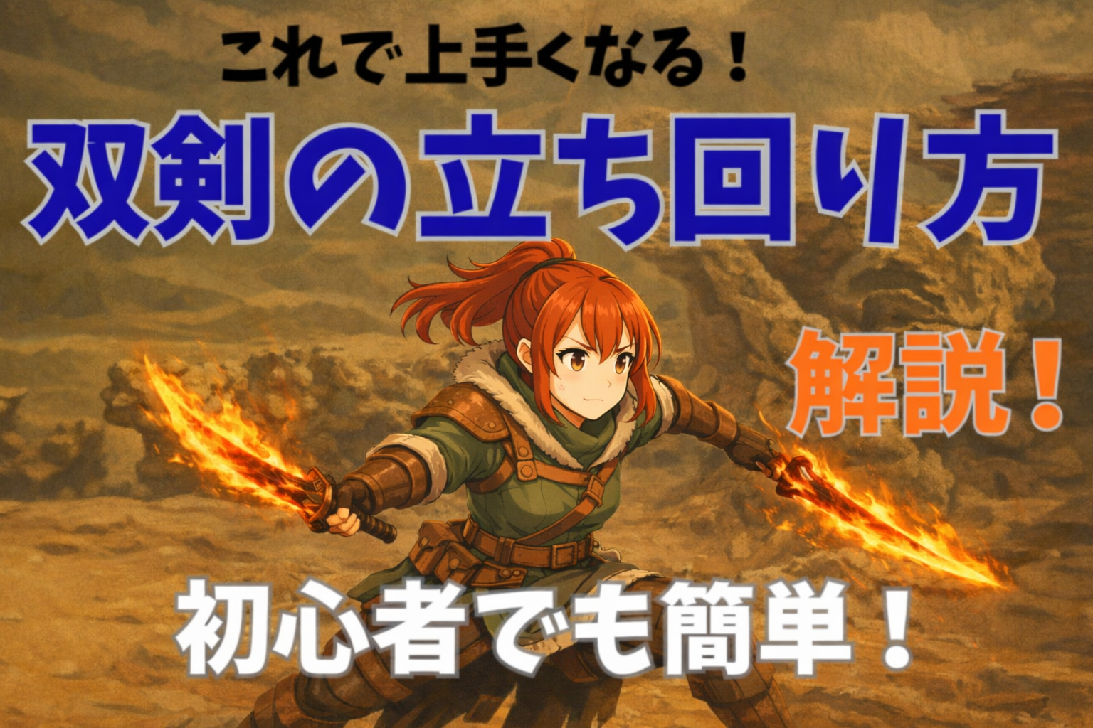 モンハンワイルズ双剣が上手くなる立ち回り！これだけで上達する方法を解説！！