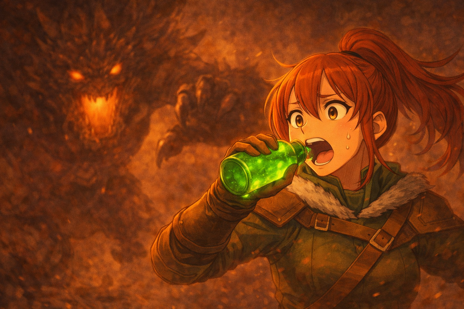 回復のタイミングを間違っているハンター