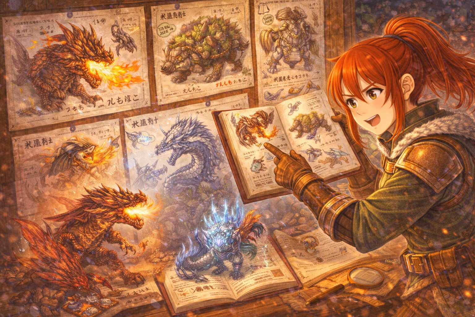 生物の作り込みの凄さを説明しているハンター