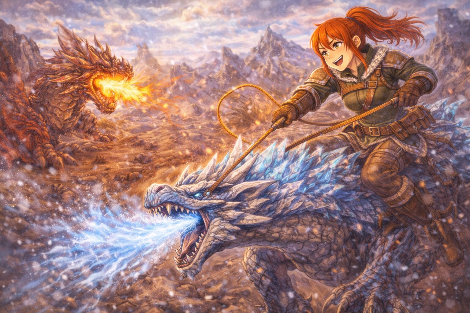 モンハンサンブレイクで操竜をしているハンター