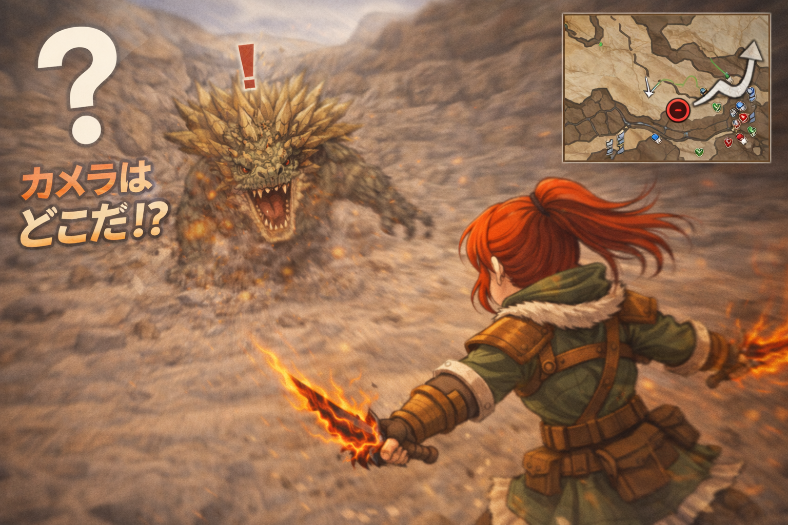 カメラワークを意識していないハンター