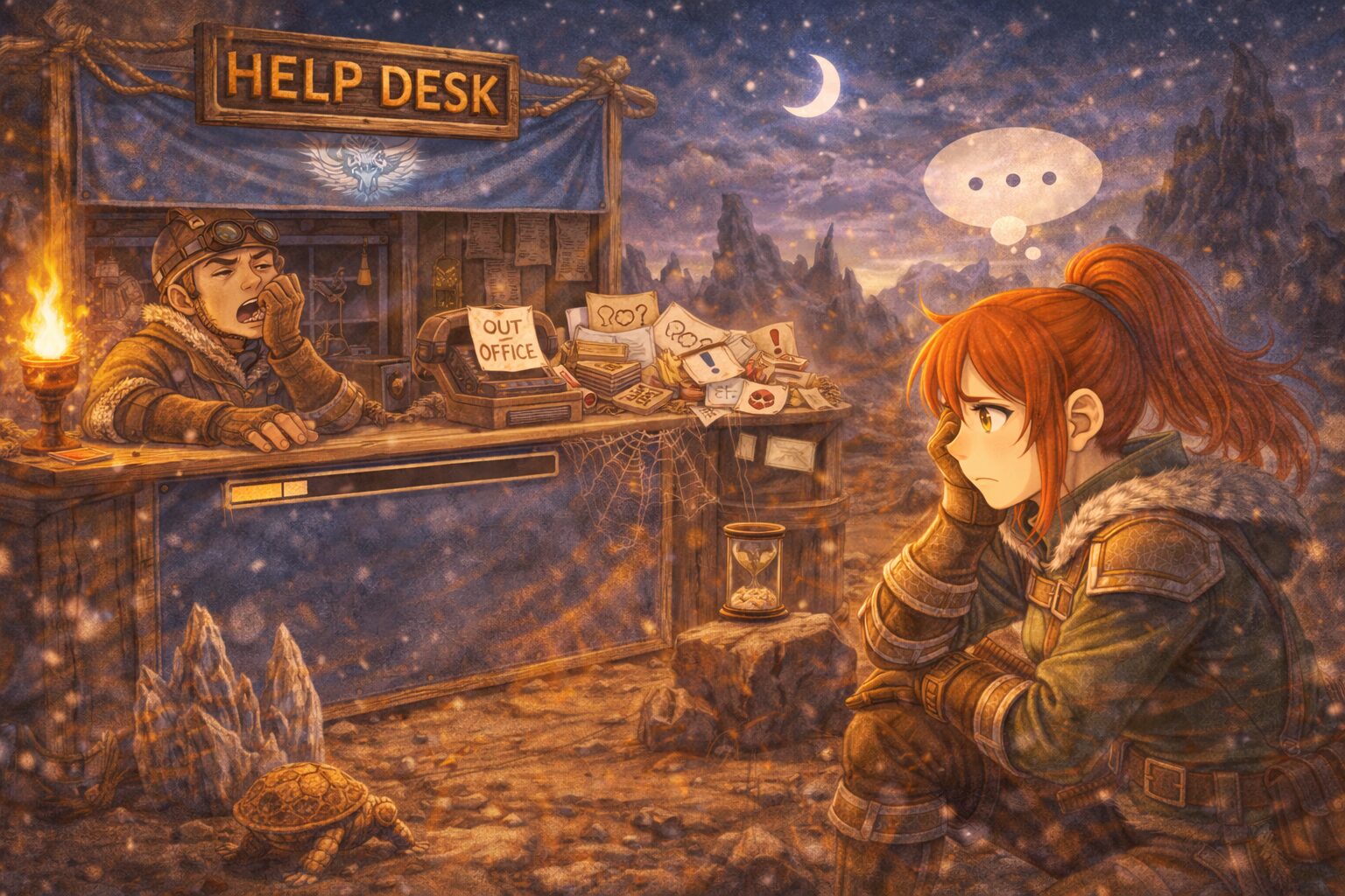 対応が遅く不満に感じているハンター