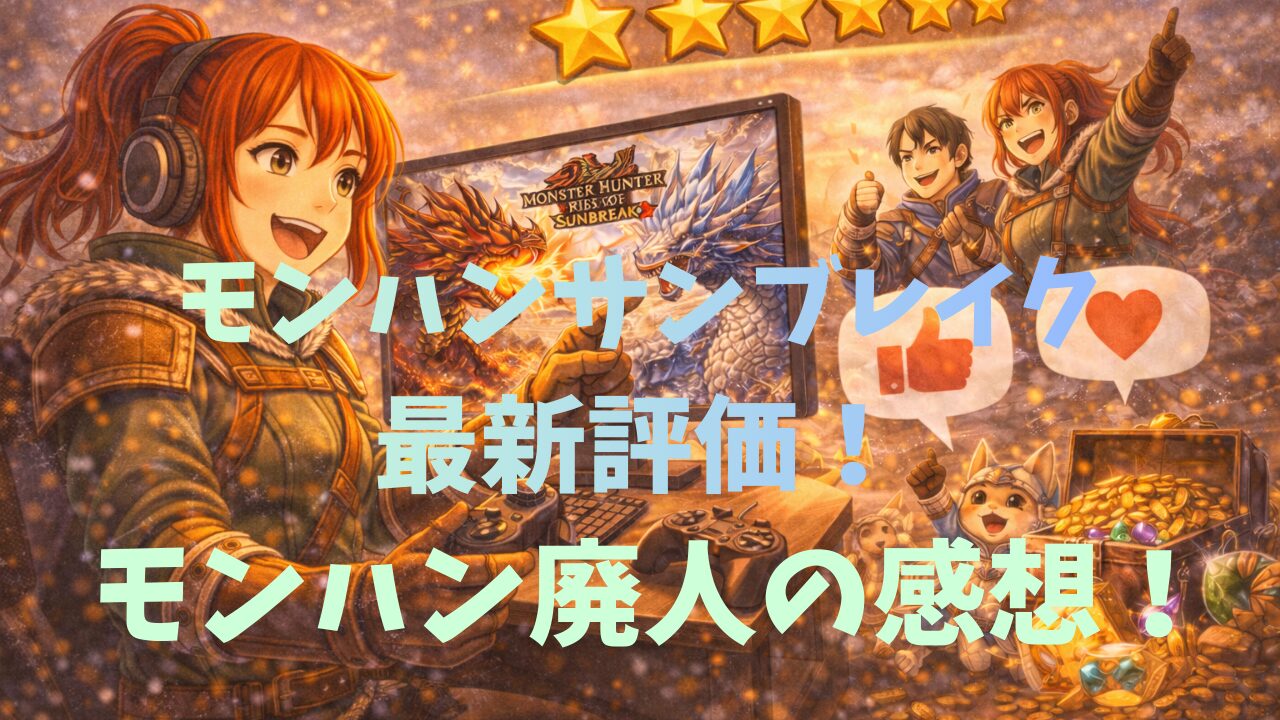 モンハンサンブレイク最新評価！モンハン廃人の感想！