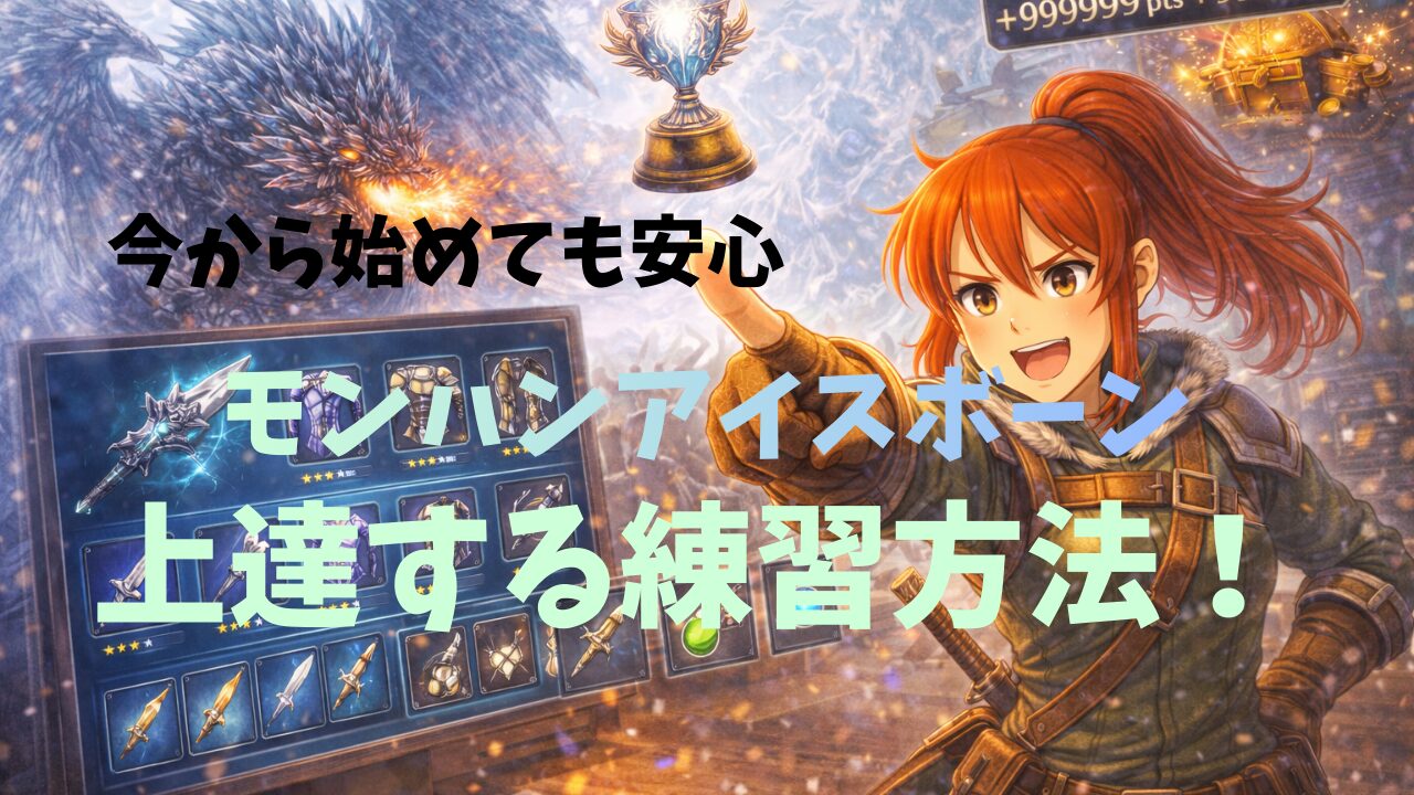 モンハンアイスボーン上達する練習方法！