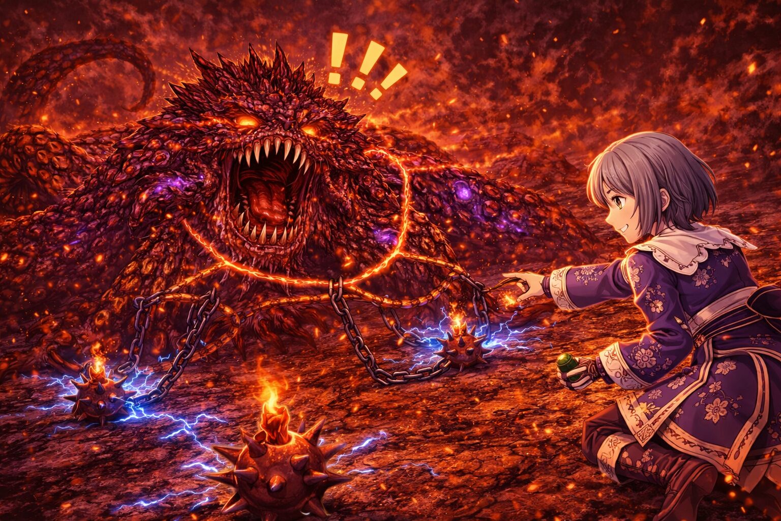 歴戦王ヌエグドラを捕獲しているハンター