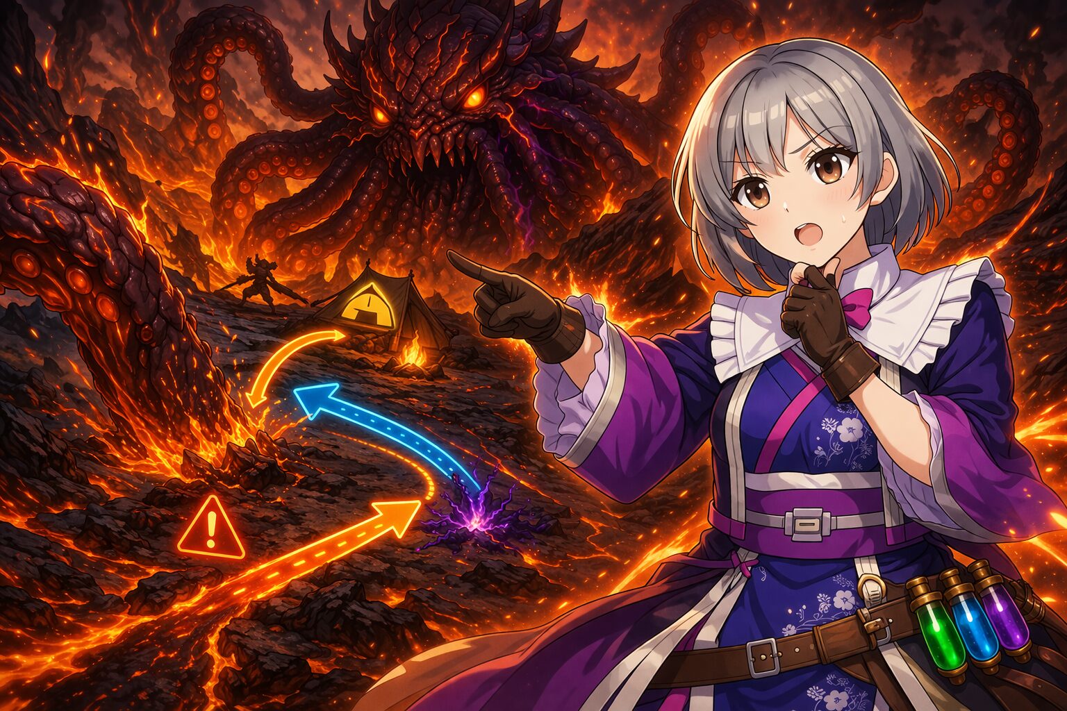 歴戦王ヌエグドラまでの最適ルートを解説しているハンター