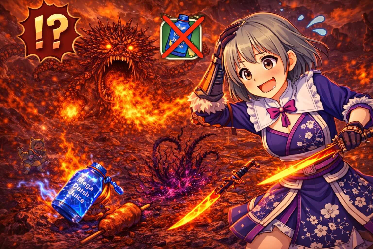 歴戦王ヌエグドラの失敗談を話しているハンター