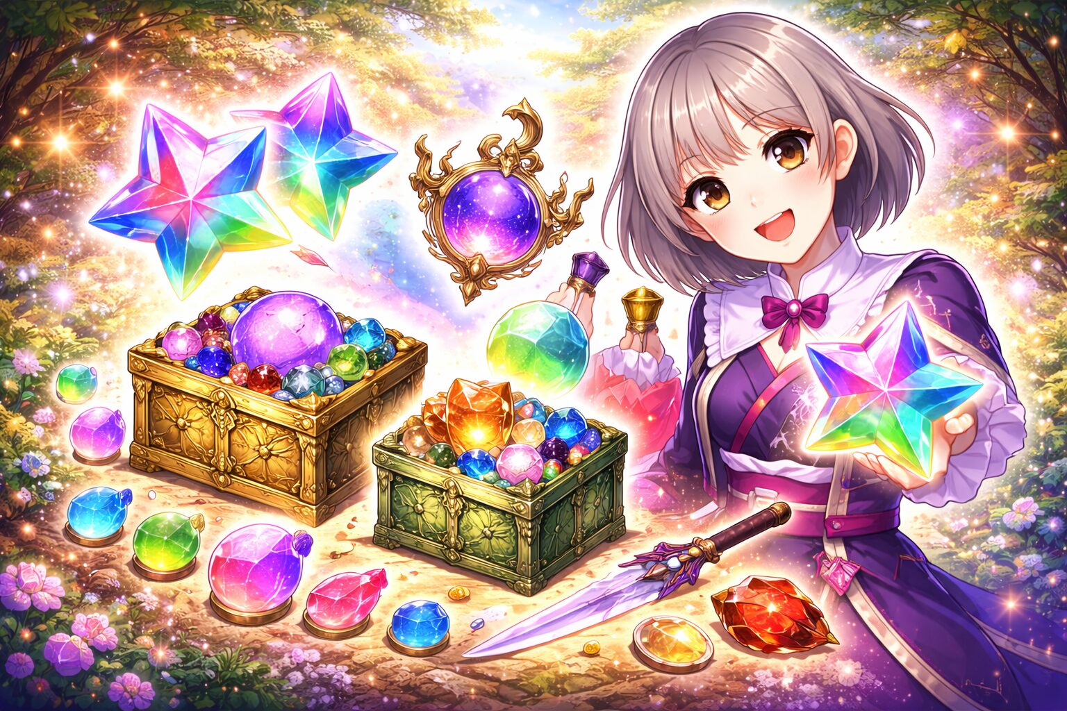 クエストで手に入る素材を解説しているハンター