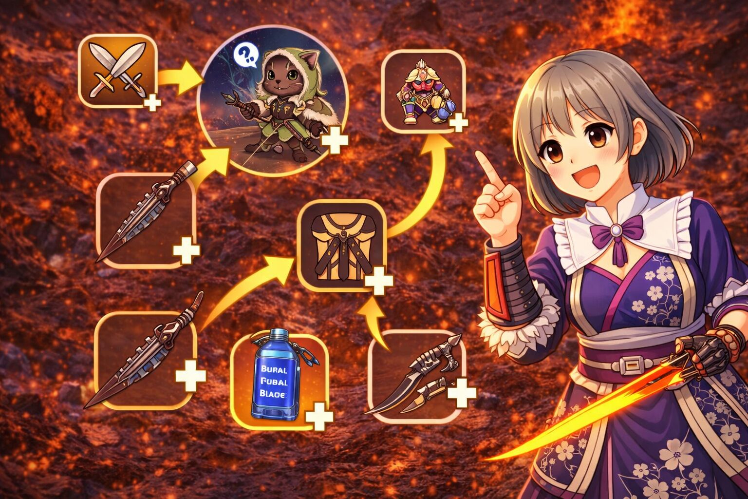 現在のワイルズの装備を解説しているハンター