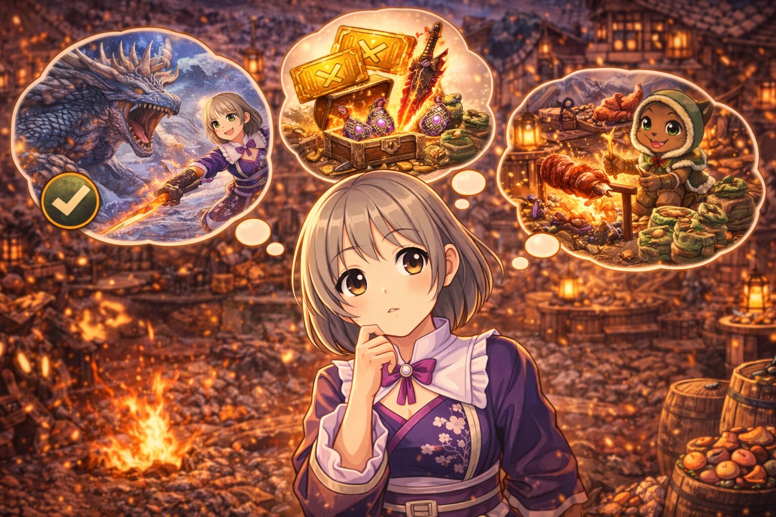 モンハンワイルズの復帰勢で何を優先的にすればいいか考えているハンター