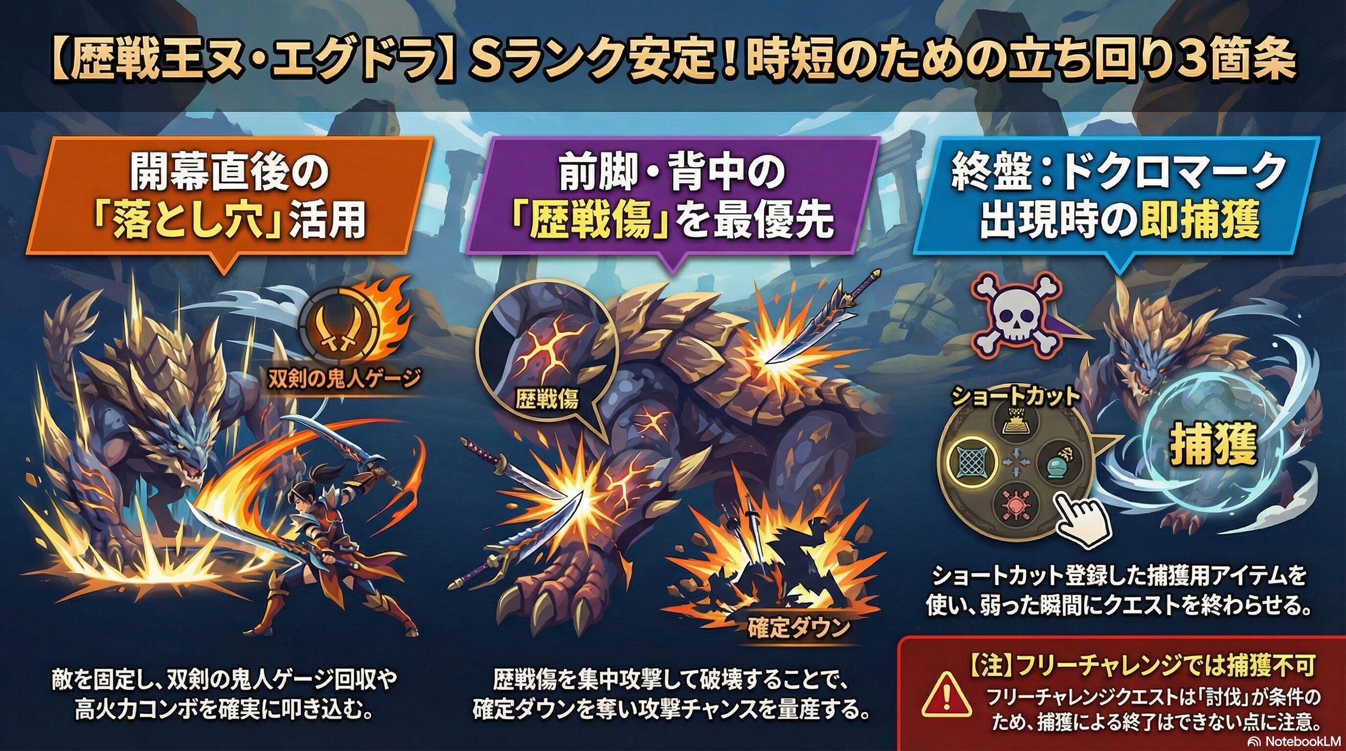 周回を少しでも効率よく回る立ち回るについて