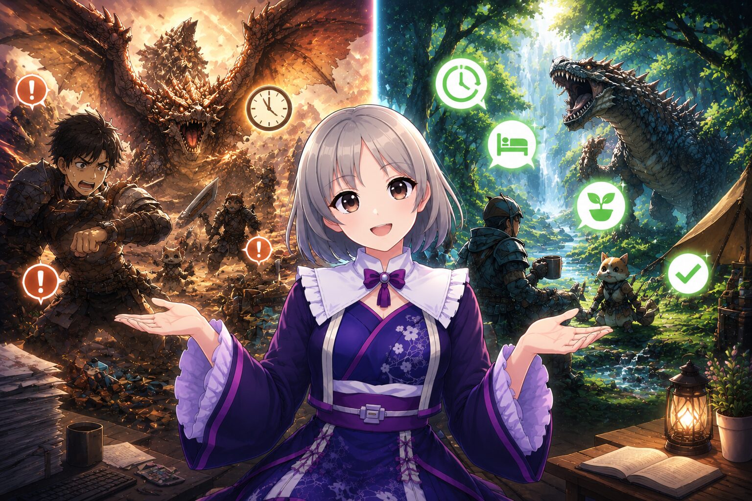 モンハンワイルズとワールドどっちが快適かを解説しているハンター