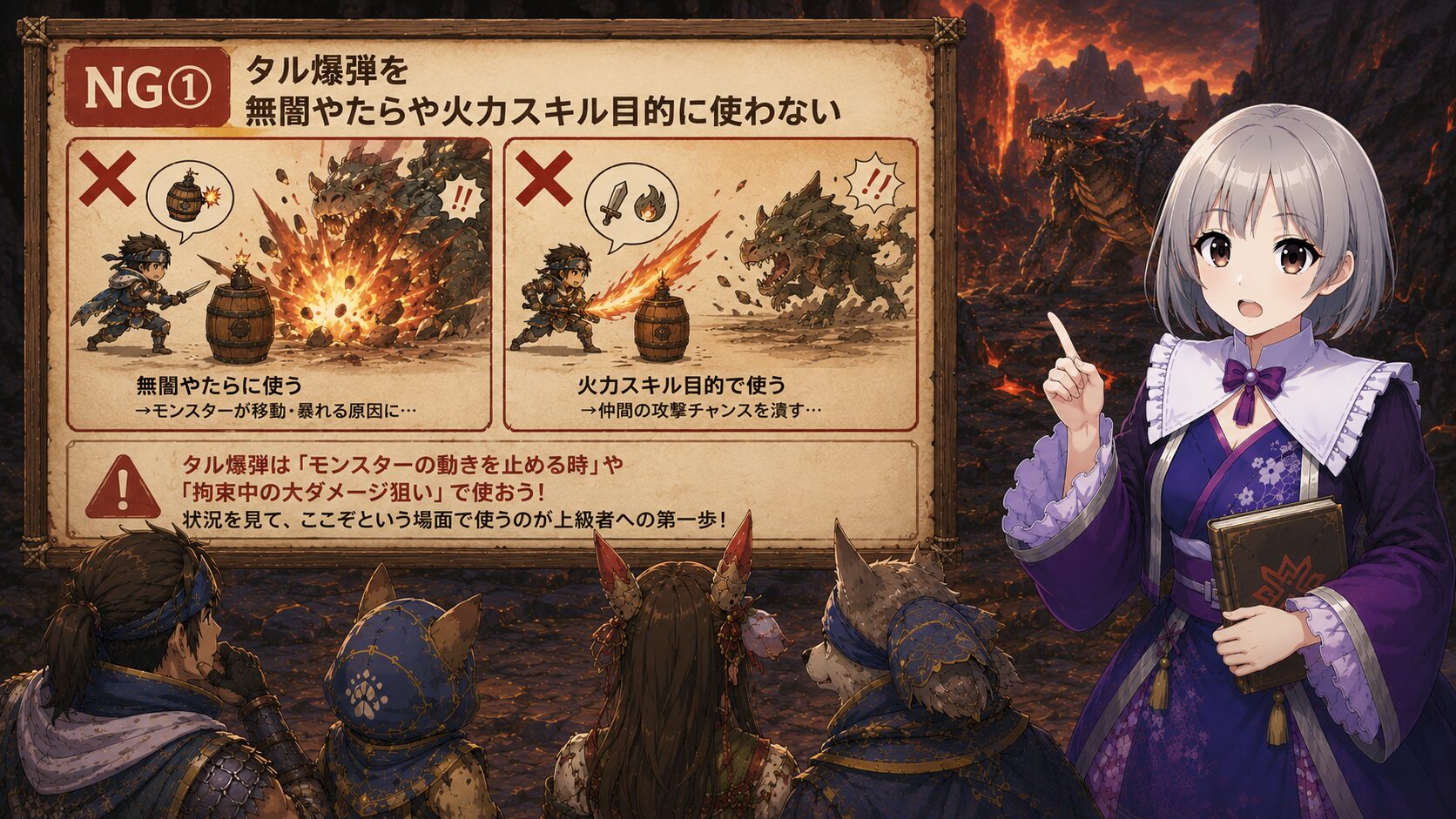 NG① タル爆弾を無闇やたらや火力スキル目的に使わない