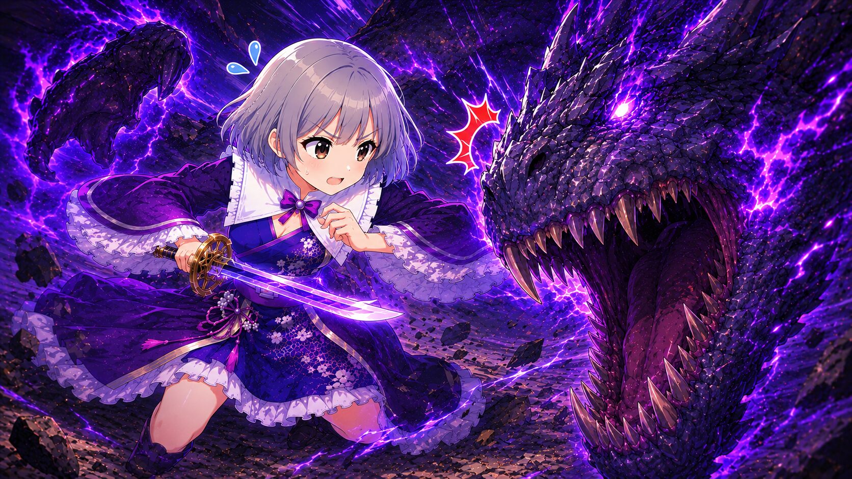 リーチが短いのでモンスターに張り付き続けないと火力が出ない