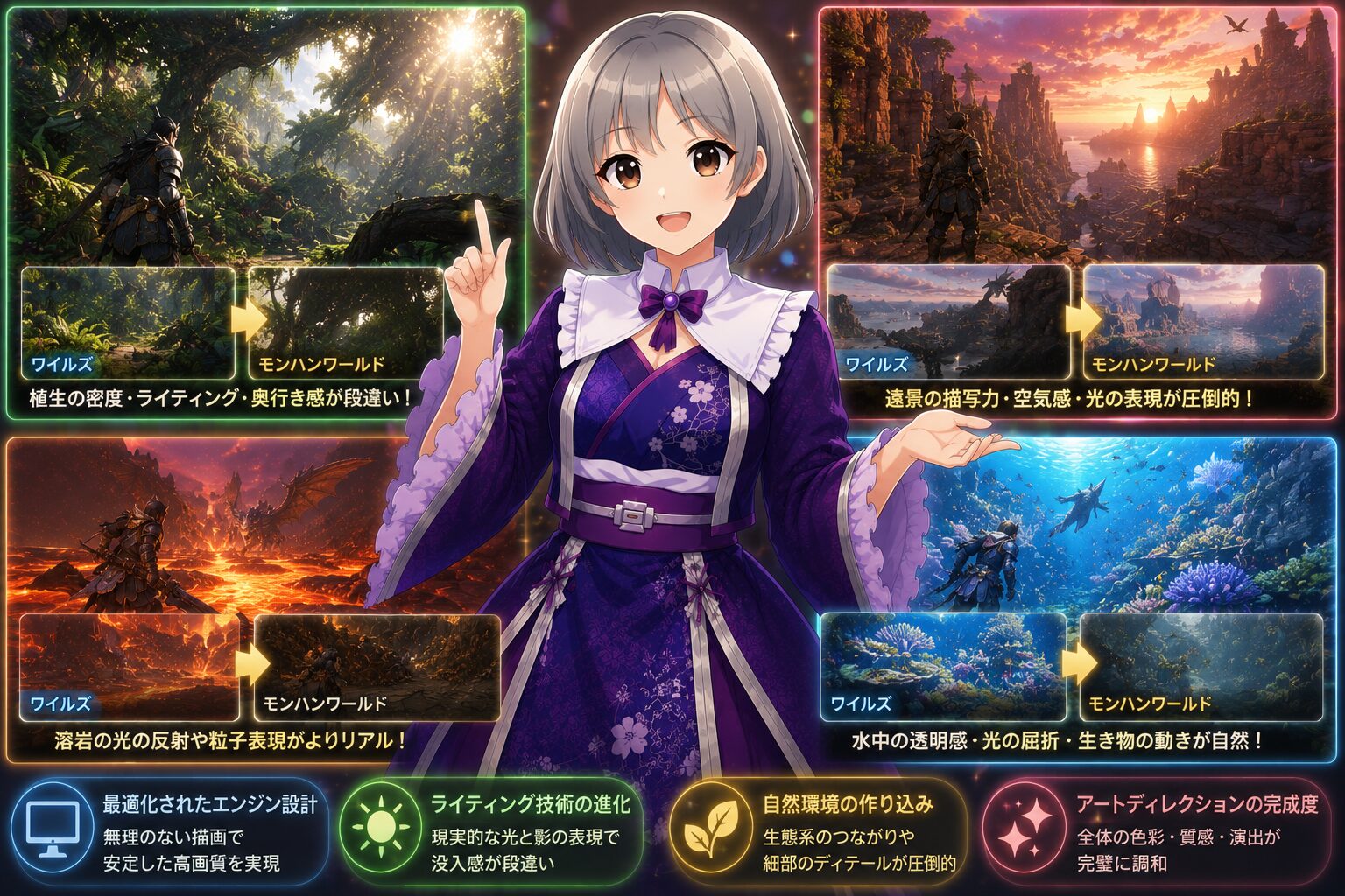 グラフィックは今見ても圧倒的!ワイルズより綺麗に見える場面がある理由を解説するハンター