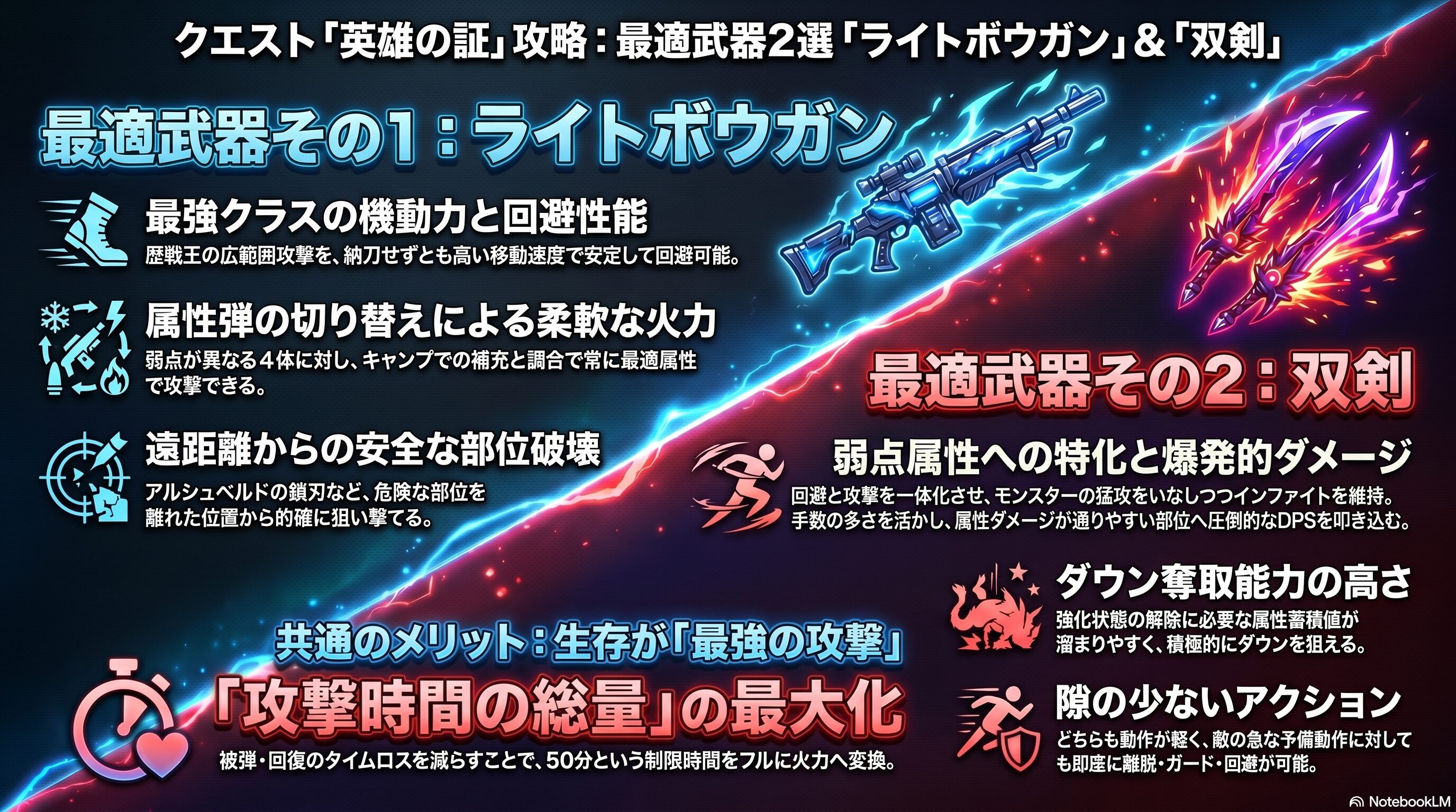 英雄の証に向いている最適武器