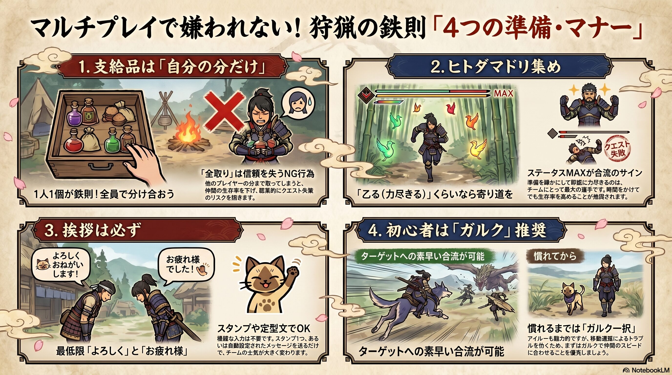出発前に必ず済ませる4つのこと