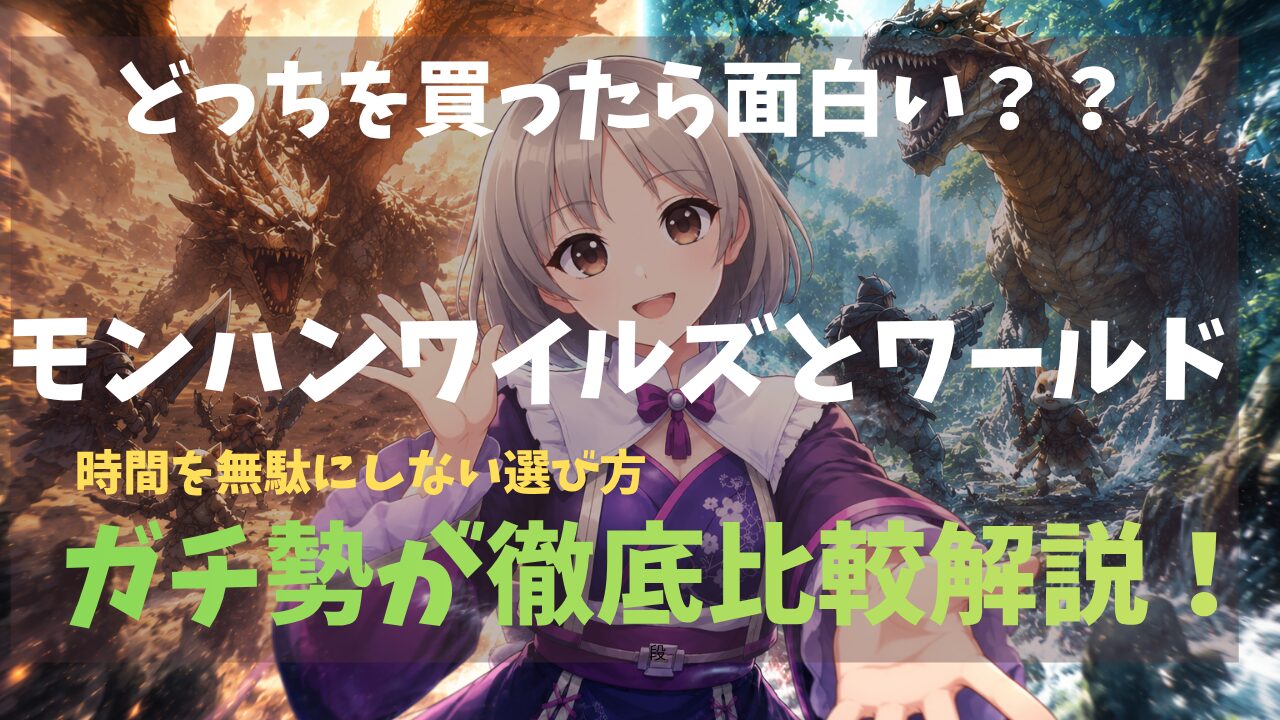 モンハンワイルズ・ワールドどっちが面白い？ガチ勢が徹底解説！
