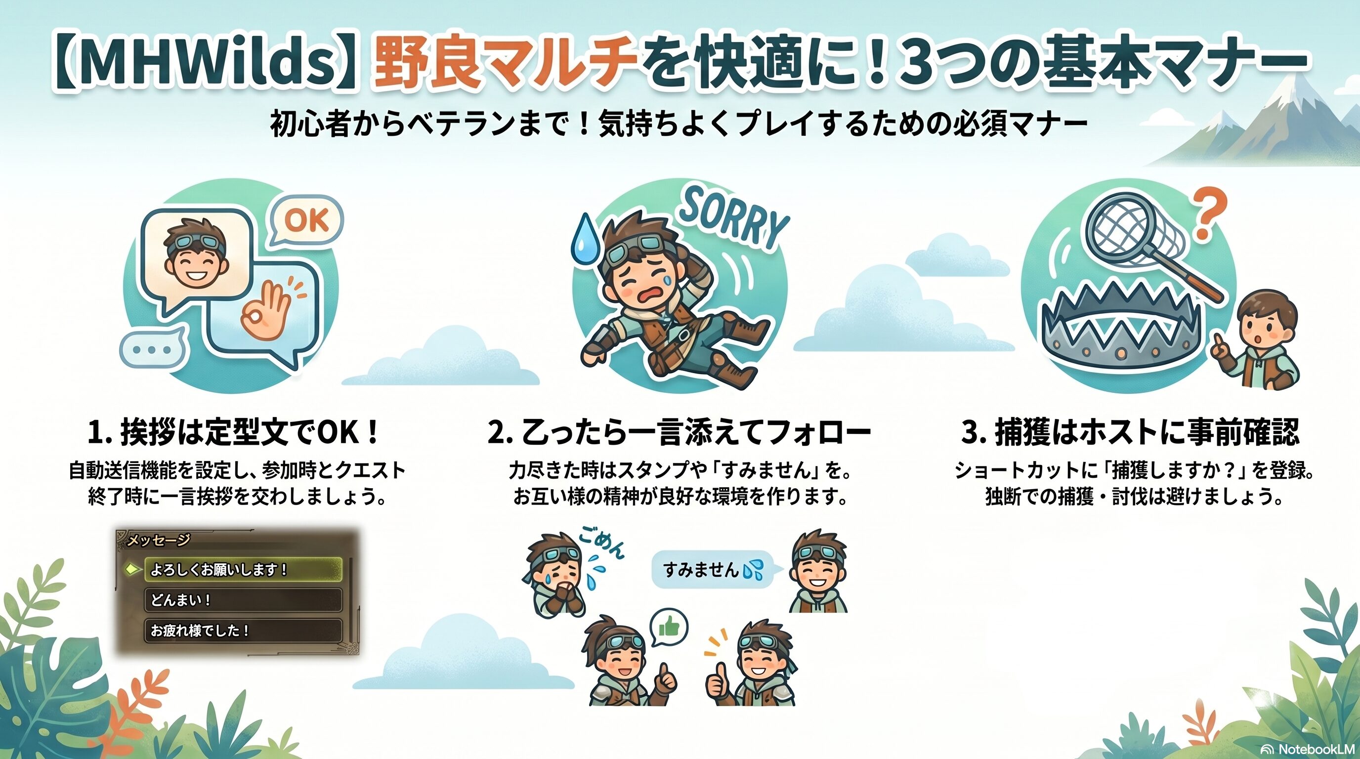 筆者が進める協力プレイの基本マナー３選
