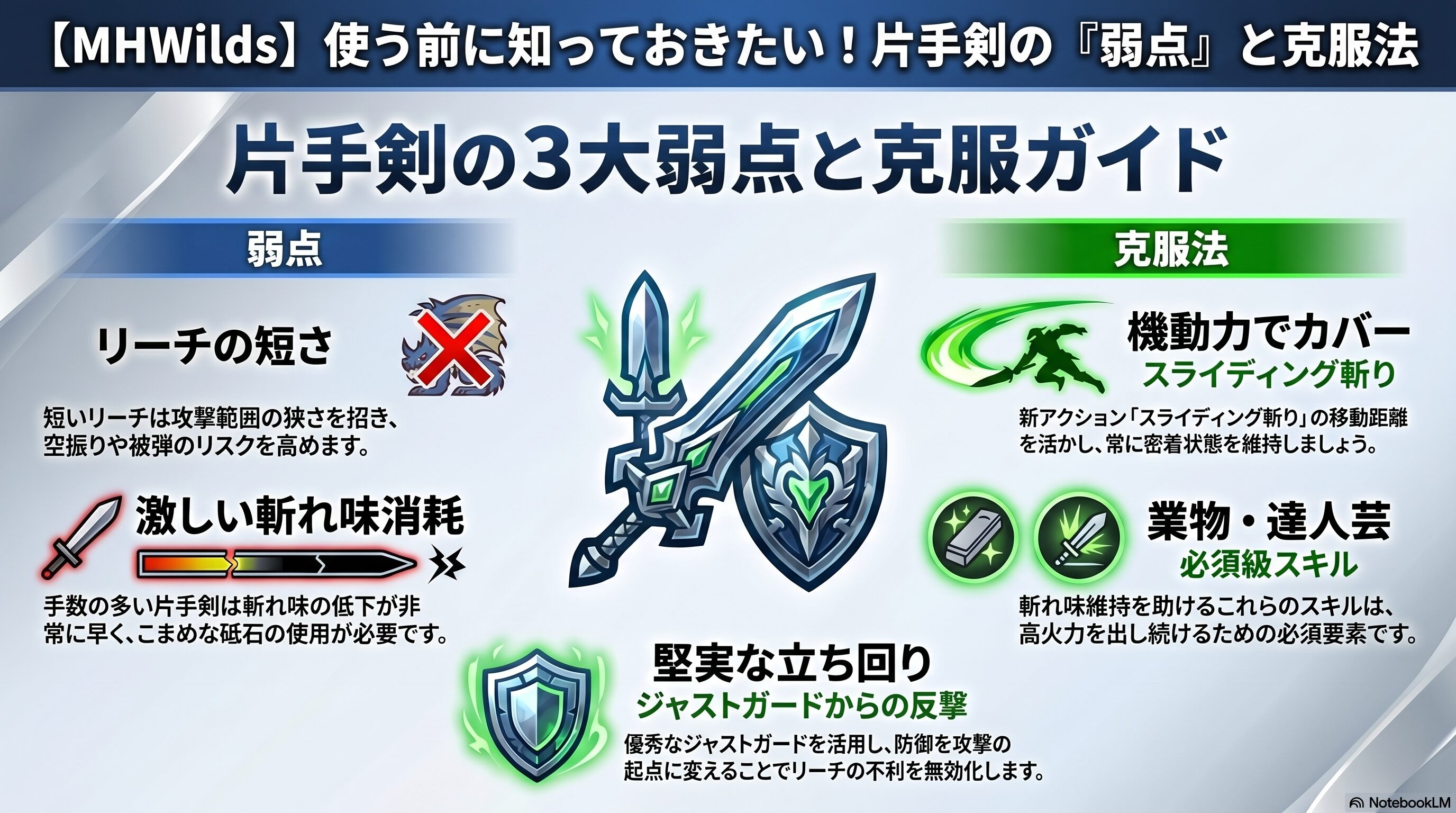 片手剣の弱点と克服ガイド