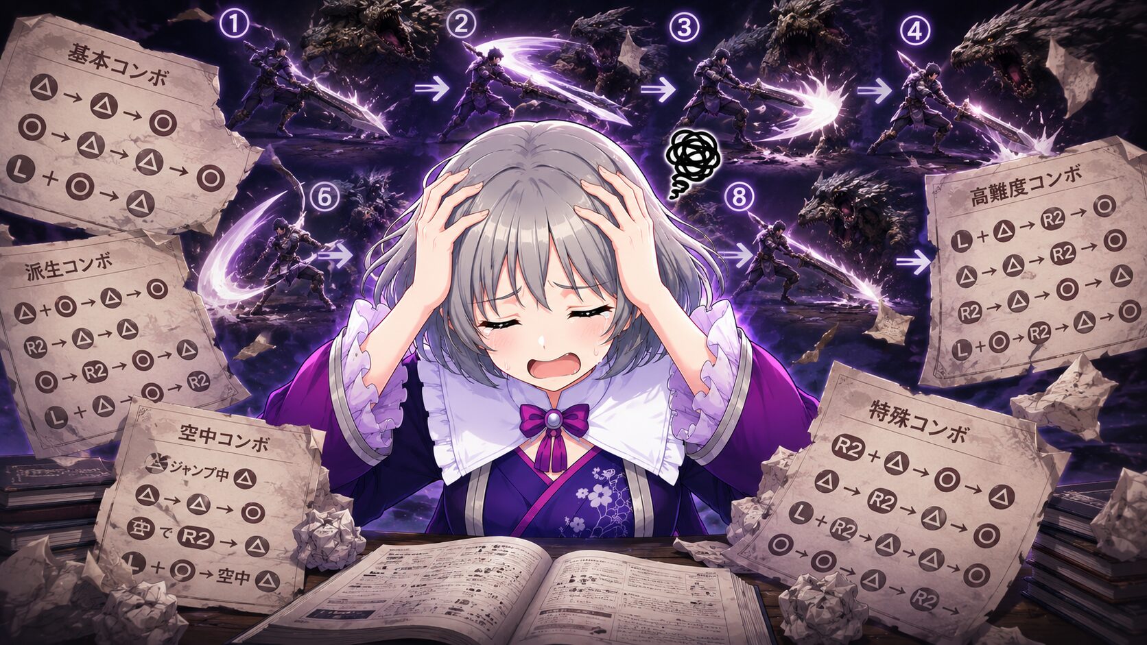 複雑なコンボを覚えようとして心が折れる