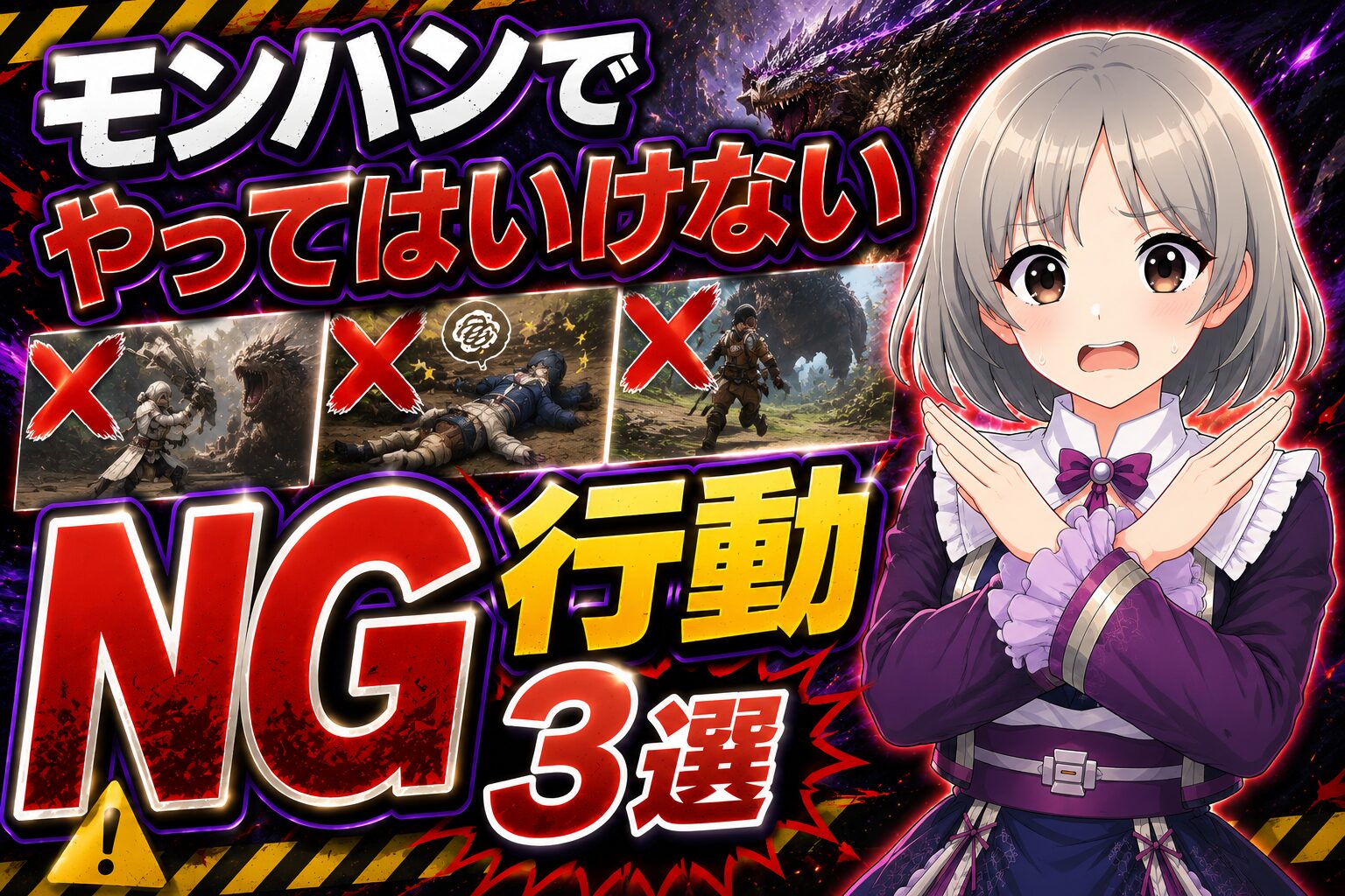 モンハンでやってはいけないNG行動3選