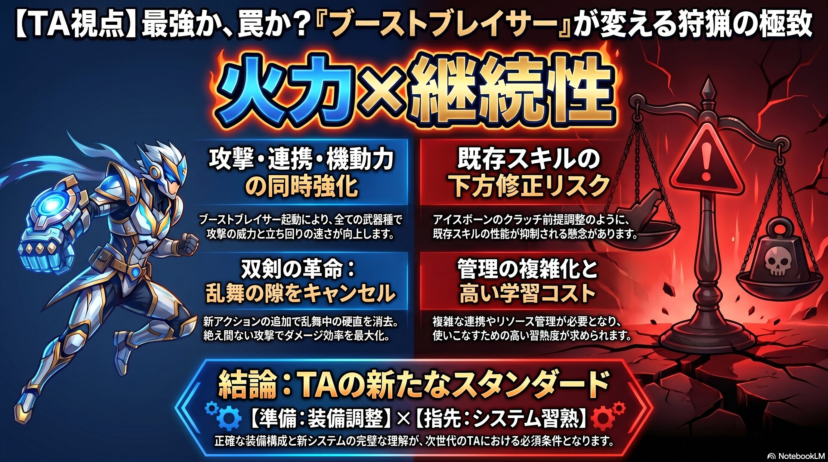ブーストブレイサーの性能とTAの変化について