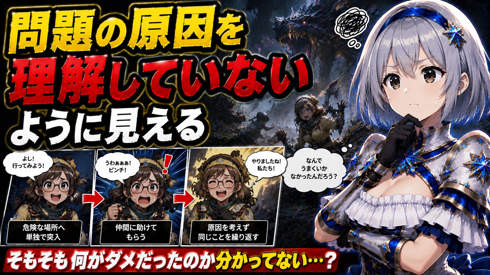 問題の原因を理解していないように見える