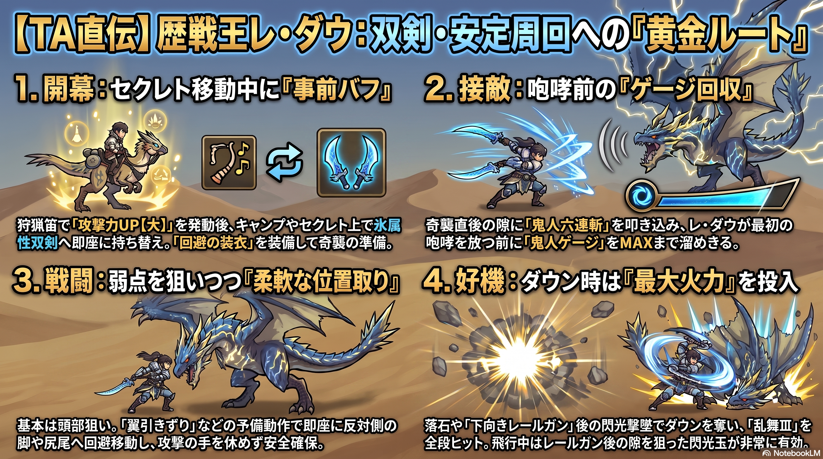 双剣での歴戦王レダウ安定攻略・立ち回り