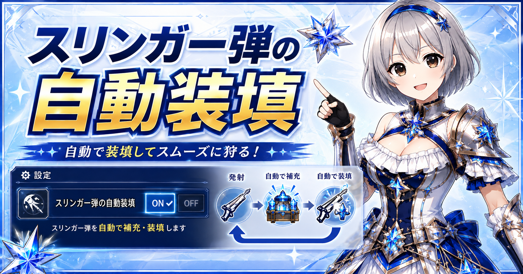 スリンガー弾の自動装填