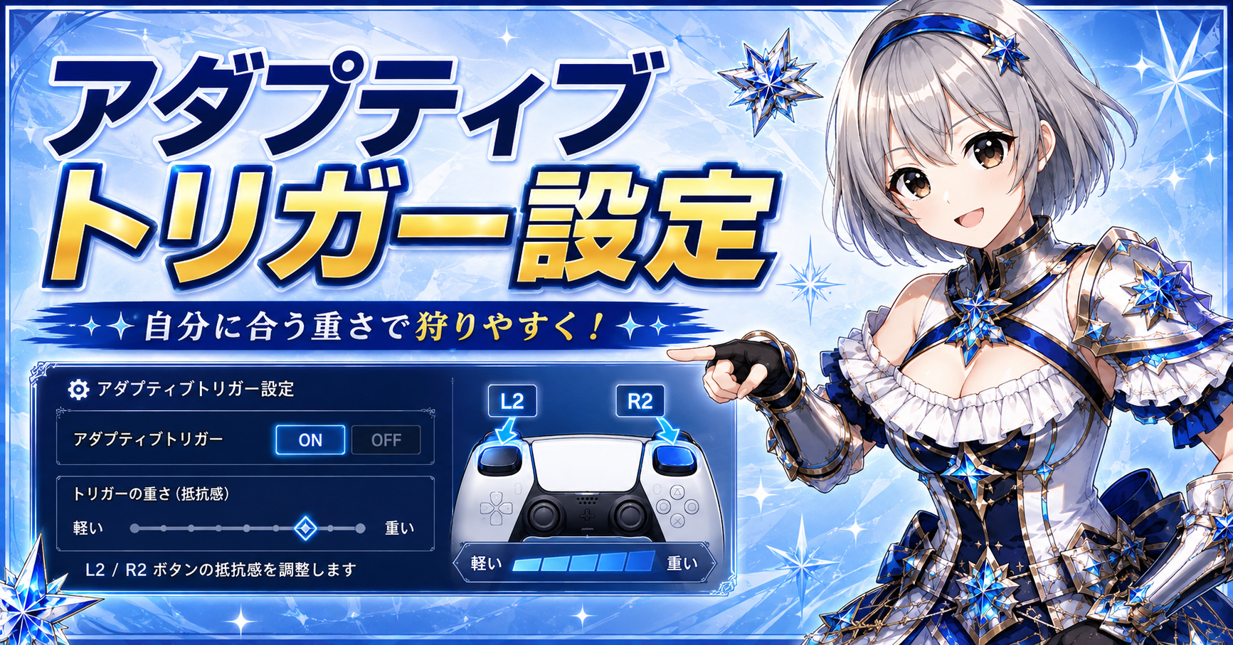 アダプティブトリガー設定
