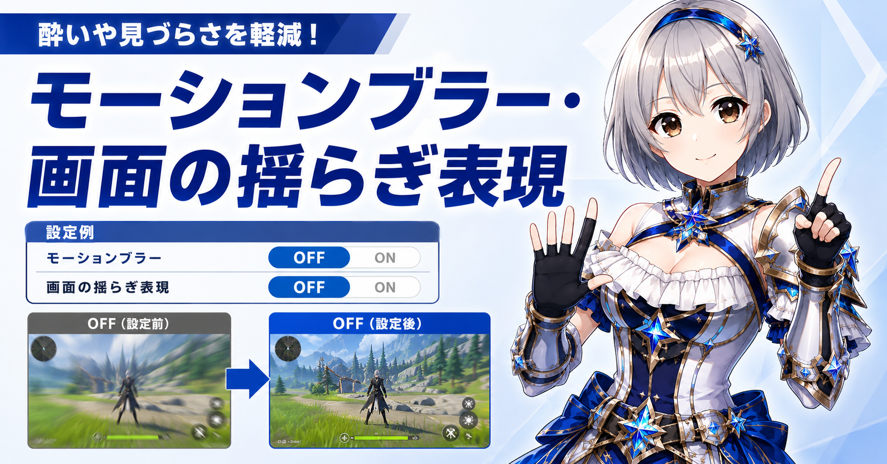 モーションブラー・画面の揺らぎ表現