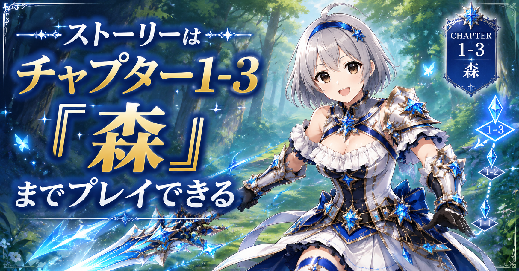 ストーリーはチャプター1-3「森へ」までプレイできる