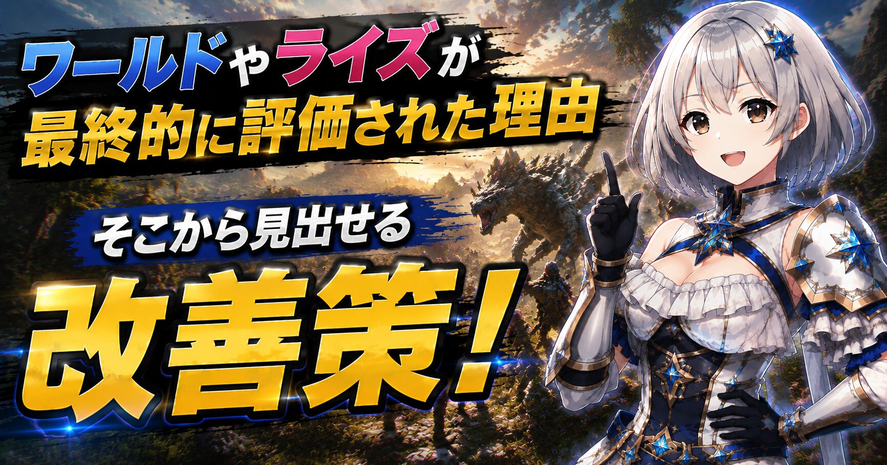 ワールドやライズが最終的に評価された理由そこから見出せる改善策！