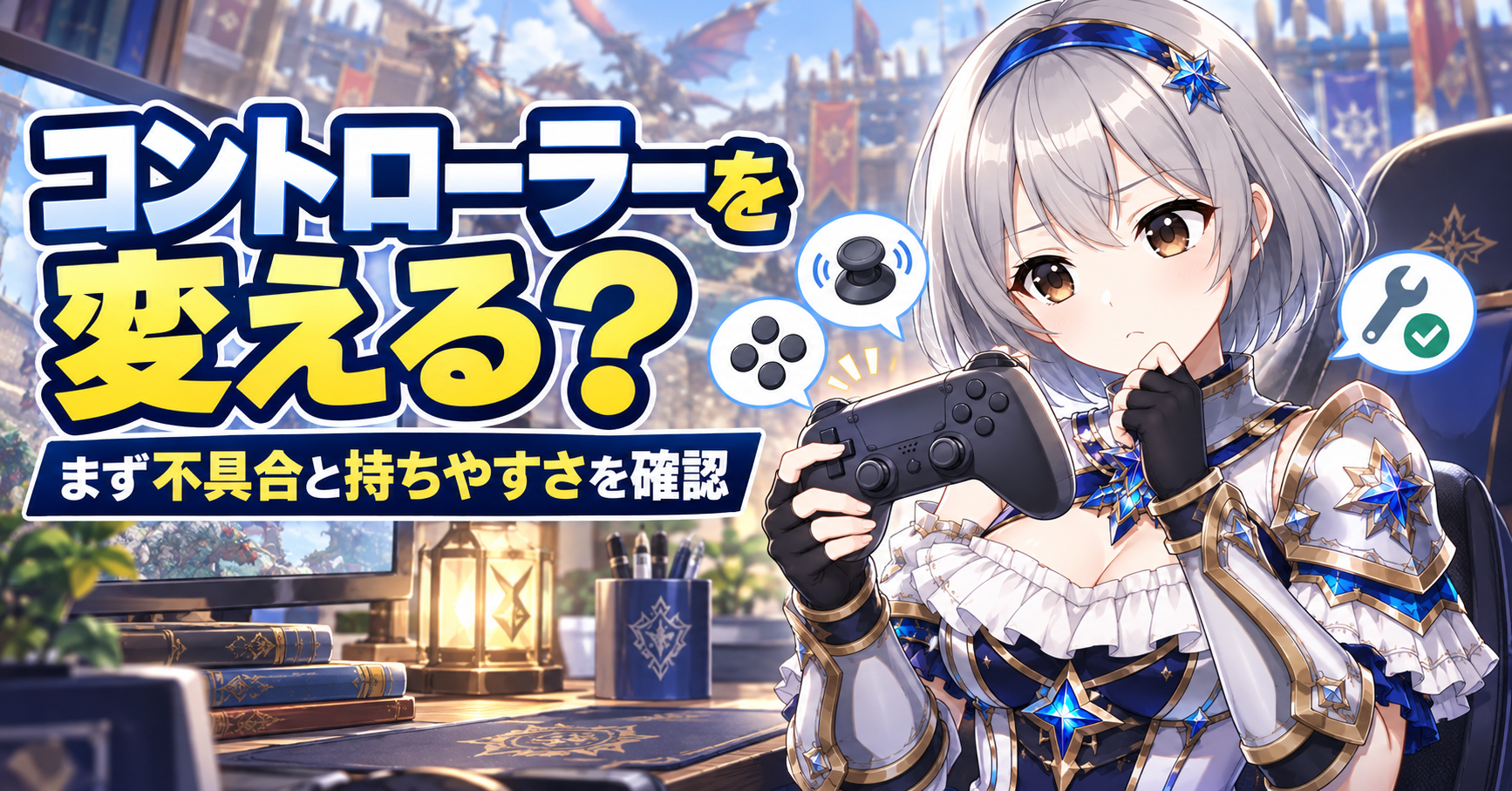 コントローラーを変えれば操作しやすくなりますか？