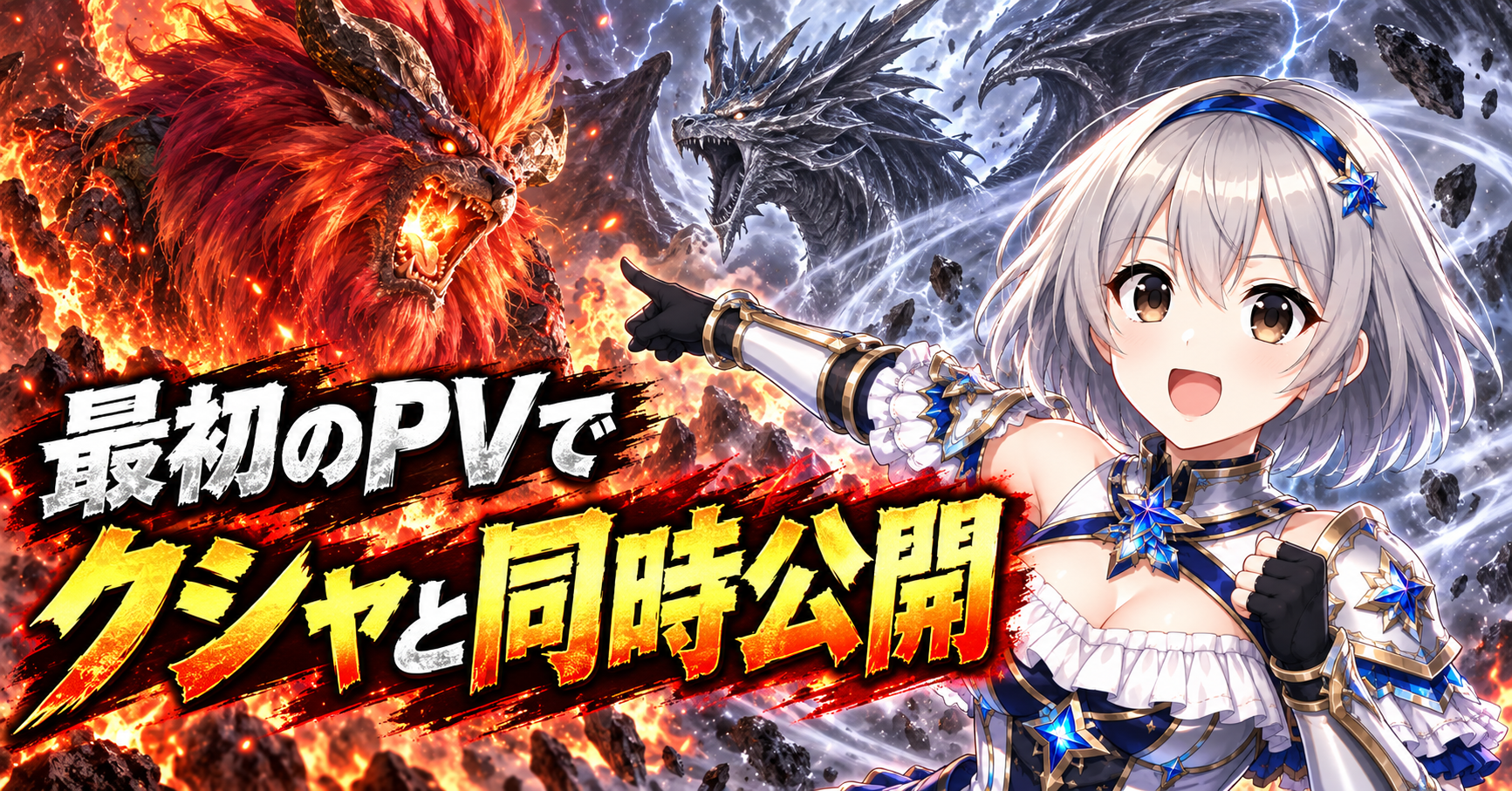 最初のPVでクシャルダオラと一緒に公開する
