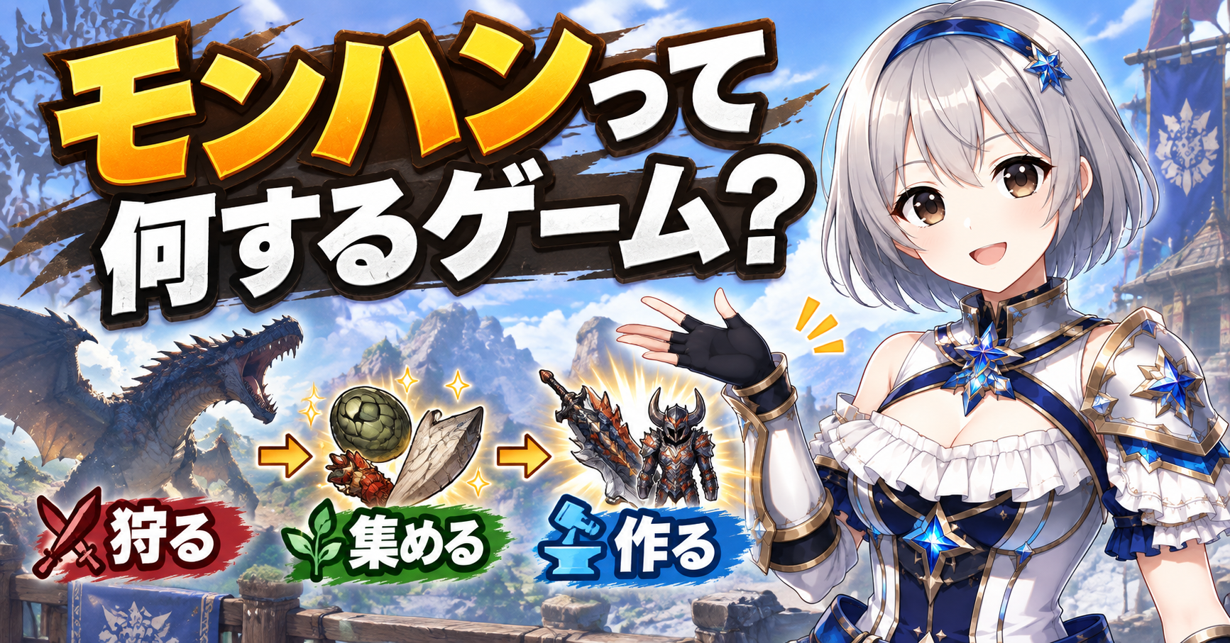 そもそもモンハンは何をするゲーム?